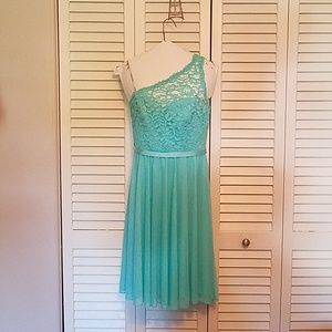 David's Bridal Bridesmaid Dress, size 6. "Spa"